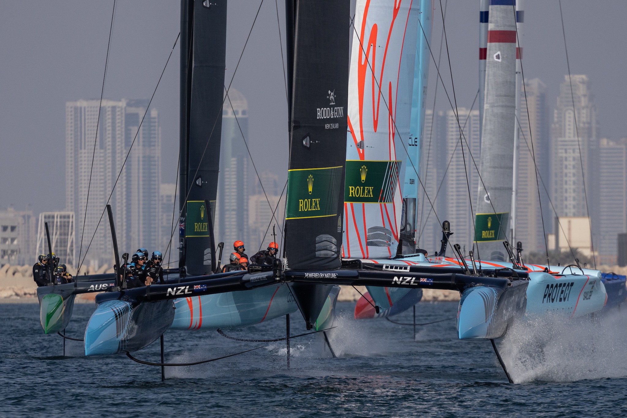 live sailgp catamaran racing